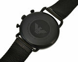 Emporio Armani Aviator Black Dial Black Mesh Bracelet Watch For Men - AR11142 Authentic Buy Shop Now
