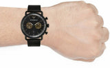 Emporio Armani Aviator Black Dial Black Mesh Bracelet Watch For Men - AR11142 Authentic Buy Shop Now