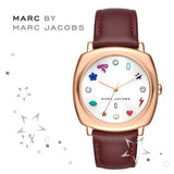 Marc Jacobs Mandy White Dial Brown Leather Strap Watch for Women - MJ1598 Authentic Buy Shop Now