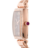 Emporio Armani Gianni T Bar Quartz Crystals White Dial Rose Gold Steel Strap Watch For Women - AR11406 Authentic Buy Shop Now