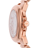 Michael Kors Camille Chronograph White Dial Rose Gold Steel Strap Watch For Women - MK7271 Authentic Buy Shop Now