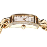 Michael Kors Emery Three Hand Silver Dial Gold Steel Strap Watch For Women - Mk7300 Authentic Buy Shop Now