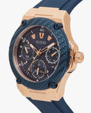 Guess Zena Blue Dial Blue Silicone Strap Watch For Women - W1094L2 Authentic Buy Shop Now