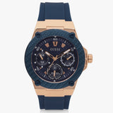Guess Zena Blue Dial Blue Silicone Strap Watch For Women - W1094L2 Authentic Buy Shop Now
