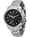 Maserati Successo Solar Edition Black Dial Silver Steel Strap Watch For Men - R8873645003 Authentic Buy Shop Now