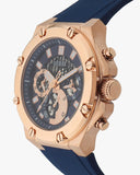 Guess Third Gear Analog Blue Dial Blue Rubber Strap Watch for Men - GW0334G3 Authentic Buy Shop Now