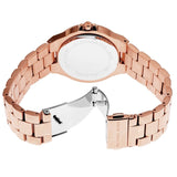 Michael Kors Lennox Quartz Rose Gold Dial Rose Gold Steel Strap Watch For Women - MK7405 Authentic Buy Shop Now