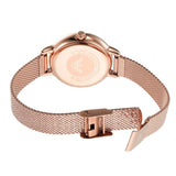 Emporio Armani Gianni T Bar Mother of Pearl Dial Rose Gold Mesh Bracelet Watch For Women - AR11320 Authentic Buy Shop Now