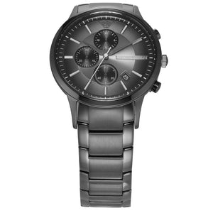 Emporio Armani Analog Chronograph Black Dial Black Steel Strap Watch For Men - AR11531 Authentic Buy Shop Now