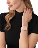 Michael Kors Harlowe Rose Gold Dial Rose Gold Steel Strap Watch For Women - MK4710 Authentic Buy Shop Now