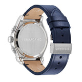 Salvatore Ferragamo 1927 Chrono Analog Blue Dial Blue Leather Strap Watch for Men - SFKZ00223 Authentic Buy Shop Now