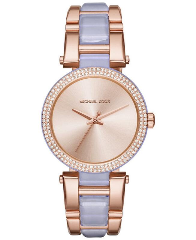 Michael Kors Delray Rose Gold Dial Two Tone Steel Strap Watch for Women - MK4319 Authentic Buy Shop Now