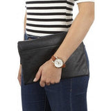 Fossil Boyfriend Chronograph White Dial Brown Leather Strap Watch for Women - ES3837 Authentic Buy Shop Now