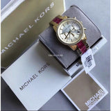 Michael Kors Ritz Chronograph Gold Dial Two Tone Steel Strap Watch For Women - MK6517 Authentic Buy Shop Now