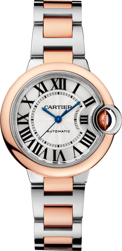 Cartier Ballon Bleu de Cartier Silver Dial Two Tone Steel Strap Watch for Women - W2BB0032 Authentic Buy Shop Now