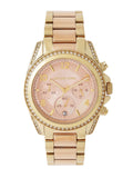 Michael Kors Blair Chronograph Rose Gold Dial Two Tone Steel Strap Watch for Women - MK6316 Authentic Buy Shop Now