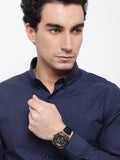 Guess Force Analog Black Dial Black Leather Strap Watch For Men - W0674G6 Authentic Buy Shop Now