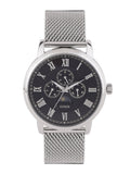 Guess Delancey Black Dial Silver Mesh Bracelet Watch for Men - W0871G1 Authentic Buy Shop Now