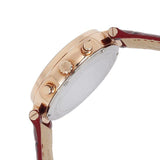 Michael Kors Sawyer Maroon Dial Maroon Leather Strap Watch for Women - MK2426 Authentic Buy Shop Now