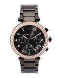 Michael Kors Parker Diamonds Black Dial Black Steel Strap Watch for Women - MK5885 Authentic Buy Shop Now