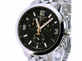 Tissot PRC 200 Chronograph Black Dial Stainless Steel Watch For Men - T0554171105700 Authentic Buy Shop Now