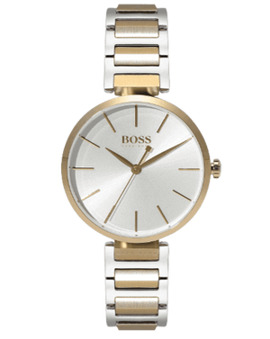 Hugo Boss Allusion Quartz Silver Dial Two Tone Steel Strap Watch For Women - 1502417 Authentic Buy Shop Now