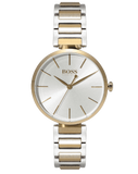 Hugo Boss Allusion Quartz Silver Dial Two Tone Steel Strap Watch For Women - 1502417 Authentic Buy Shop Now