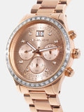 Michael Kors Brinkley Rose Gold Dial Rose Gold Steel Strap Watch for Women - MK6204 Authentic Buy Shop Now