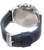 Fossil Nate Chronograph White Dial Blue Leather Strap Watch for Men - JR1480 Authentic Buy Shop Now