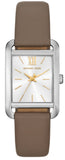 Michael Kors Monroe Three Hand Silver Dial Grey Leather Strap Watch for Women - MKO1030 Authentic Buy Shop Now