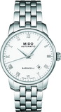 Mido Baroncelli II Automatic White Dial Silver Steel Strap Watch For Men - M8600.4.26.1 Authentic Buy Shop Now