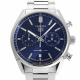 Tag Heuer Carrera Chronograph Blue Dial Silver Steel Strap Watch for Men - CBN2011.BA0642 Authentic Buy Shop Now