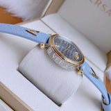 Versace V-Twist Blue Dial Blue Leather Strap Watch for Women - VELS00319 Authentic Buy Shop Now