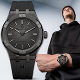 Maurice Lacroix Aikon Automatic Gunmetal Dial Black Rubber Strap Watch For Men - AI6008-PVB00-330-2 Authentic Buy Shop Now