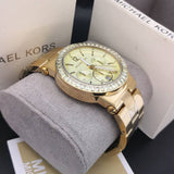 Michael Kors Dylan Quartz Gold Dial Gold Steel Strap Watch For Women - MK5861 Authentic Buy Shop Now