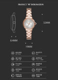 Emporio Armani Mia Three Hand Crystals Silver Dial Rose Gold Steel Strap Watch For Women - AR11633 Authentic Buy Shop Now