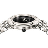 Versace V-Flare Quartz Black Dial Silver Steel Strap Watch for Women - VEBN00618 Authentic Buy Shop Now