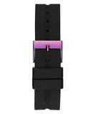 Guess Libra Black Dial Black Silicone Strap Watch For Women - GW0618L3 Authentic Buy Shop Now