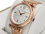 Versace Meander White Dial Rose Gold Mesh Bracelet Watch for Women - VELW00620 Authentic Buy Shop Now