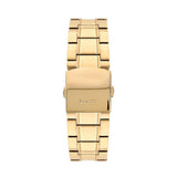 Guess Horizon Chronograph Black Dial Gold Steel Strap Watch For Men - W0379G4 Authentic Buy Shop Now