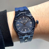 Maurice Lacroix Automatic PVD Limited Edition Blue Dial Blue Silicon Strap Watch For Men - AI6007-PVC00-430-4 Authentic Buy Shop Now