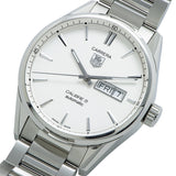 Tag Heuer Carrera Calibre 5 Automatic White Dial Silver Steel Strap Watch for Men - WAR201B.BA0723 Authentic Buy Shop Now