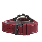 Guess Headline Multifunction Grey Dial Burgundy Silicone Strap Watch For Men - GW0571G4 Authentic Buy Shop Now