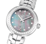 Tag Heuer Link Trilogy Cameron Diaz Diamonds Mother of Pearl Dial Silver Steel Strap Watch for Women - WAT1419.BA0954 Authentic Buy Shop Now
