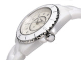 Chanel J12 Diamonds Mother of Pearl White Dial White Steel Strap Watch for Women - J12 H5704 Authentic Buy Shop Now