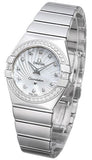 Omega Constellation Quartz Diamonds Silver Dial Silver Steel Strap Watch for Women - 123.15.27.60.55.004 Authentic Buy Shop Now