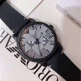 Emporio Armani Luigi Quartz White Dial Black Rubber Strap Watch For Men - AR11136 Authentic Buy Shop Now