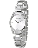 Calvin Klein Dainty Diamonds Silver Dial Sliver Steel Strap Watch for Women - K7L2314T Authentic Buy Shop Now