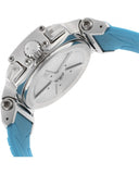 Tissot T Race Chronograph White Dial Brown Rubber Strap Watch for Women - T048.217.17.017.02 Authentic Buy Shop Now