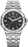 Maurice Lacroix Aikon Venturer Black Dial Silver Steel Strap Watch for Men - AI1008-SS002-331-1 Authentic Buy Shop Now